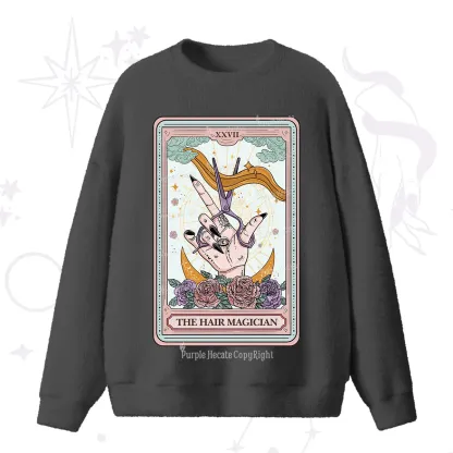 Purplehecate The Hair Magician Tarot Fuzzy Ugly Sweater