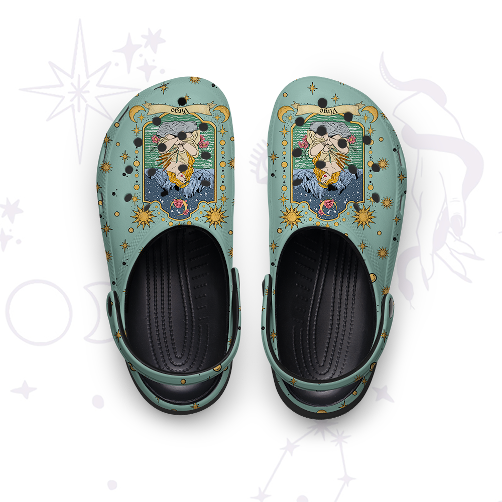Purplehecate Virgo Zodiac Rubber Clogs