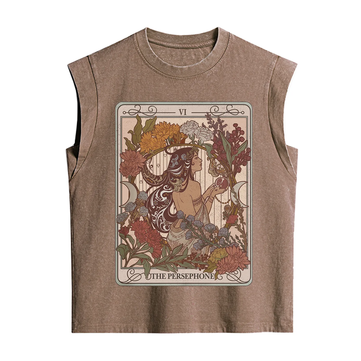 Purplehecate The Persephone Goddess Tarot Card Vintage Washed Tank