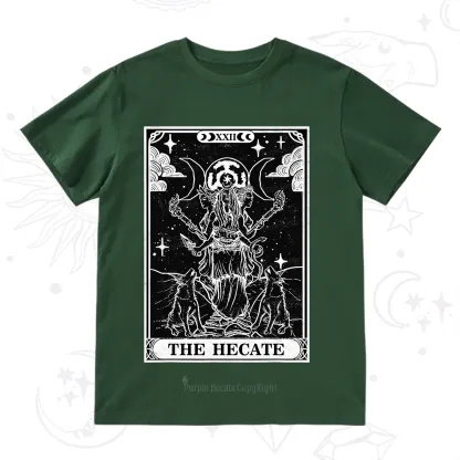 Purplehecate The Dark Moon Goddess Hecate Tarot T-Shirt