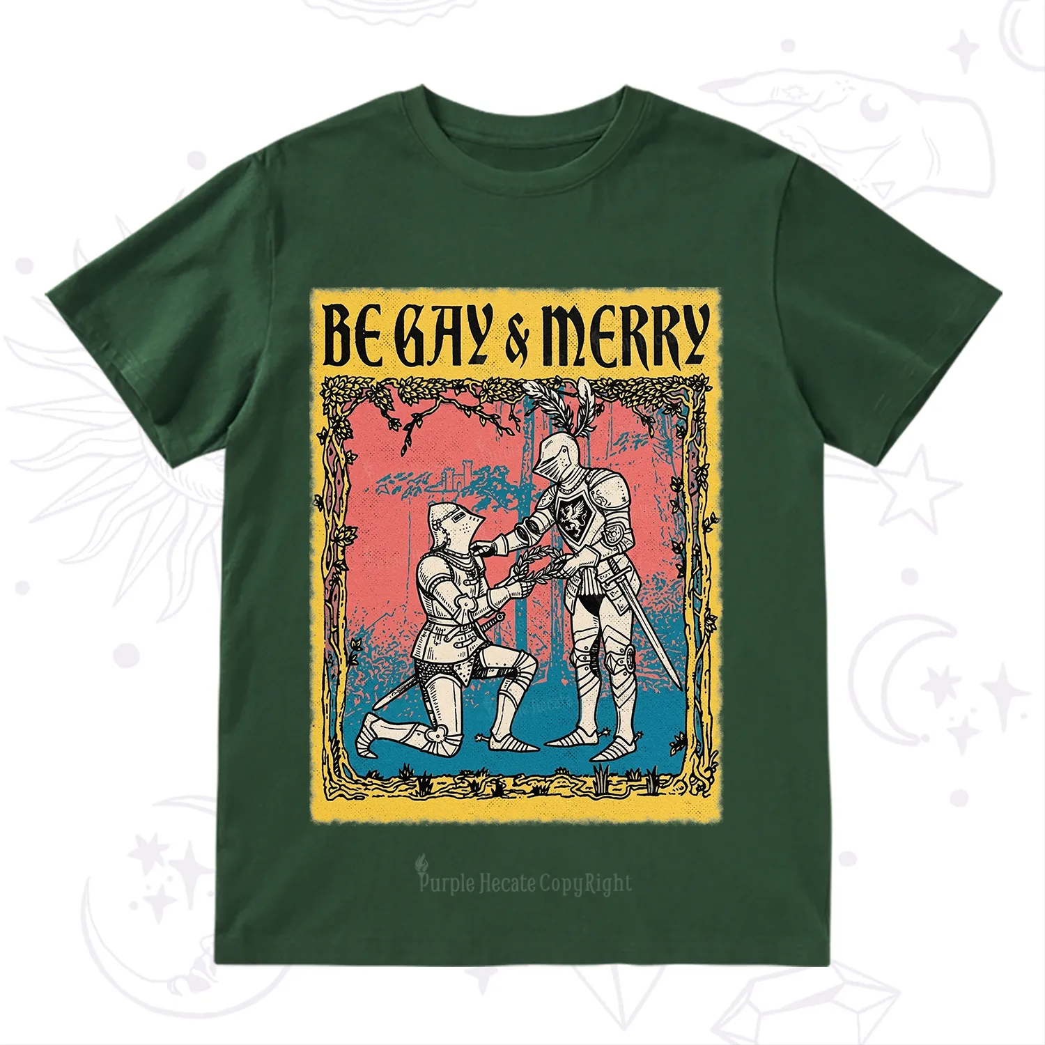 Purplehecate Be Gay Merry Medieval Knights T-Shirt