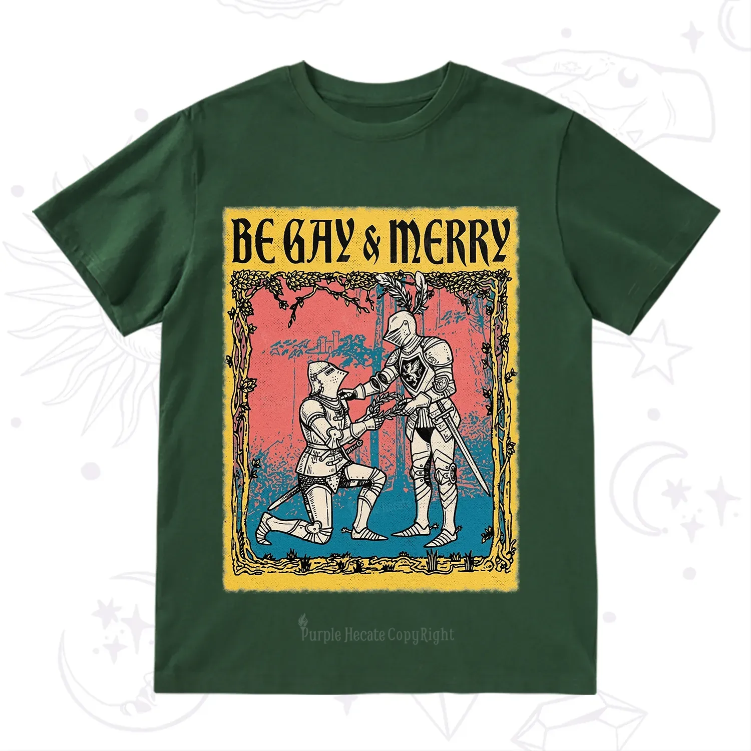Purplehecate Be Gay Merry Medieval Knights T-Shirt