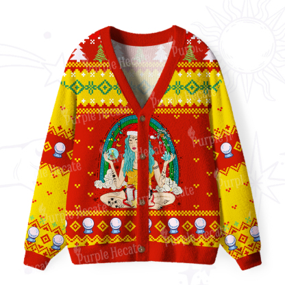 Purplehecate Christmas I'm The Queen Of All My Dreams Ugly Cardigan Sweaters