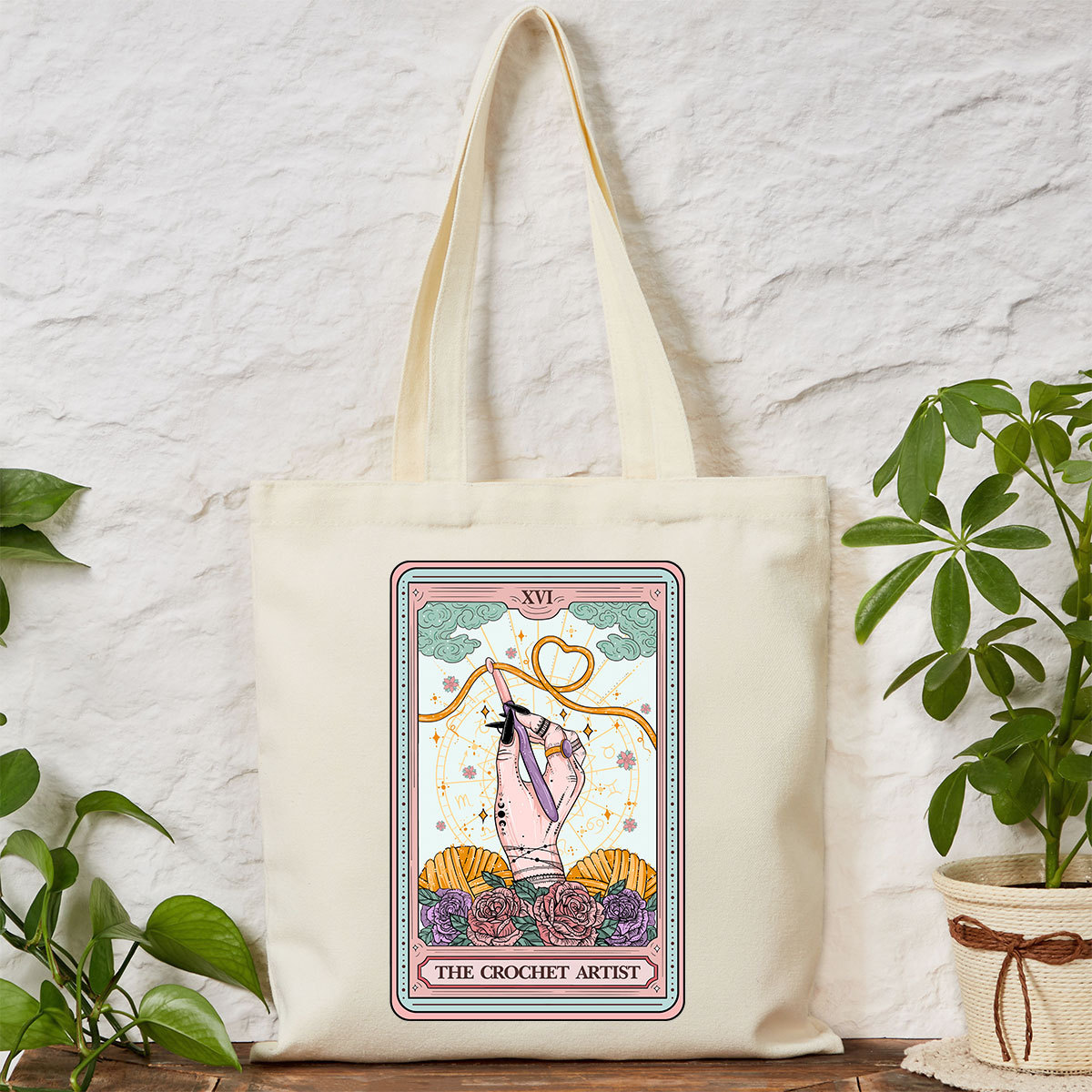 Purplehecate The Crochet Artist Tarot Card Tote Bag