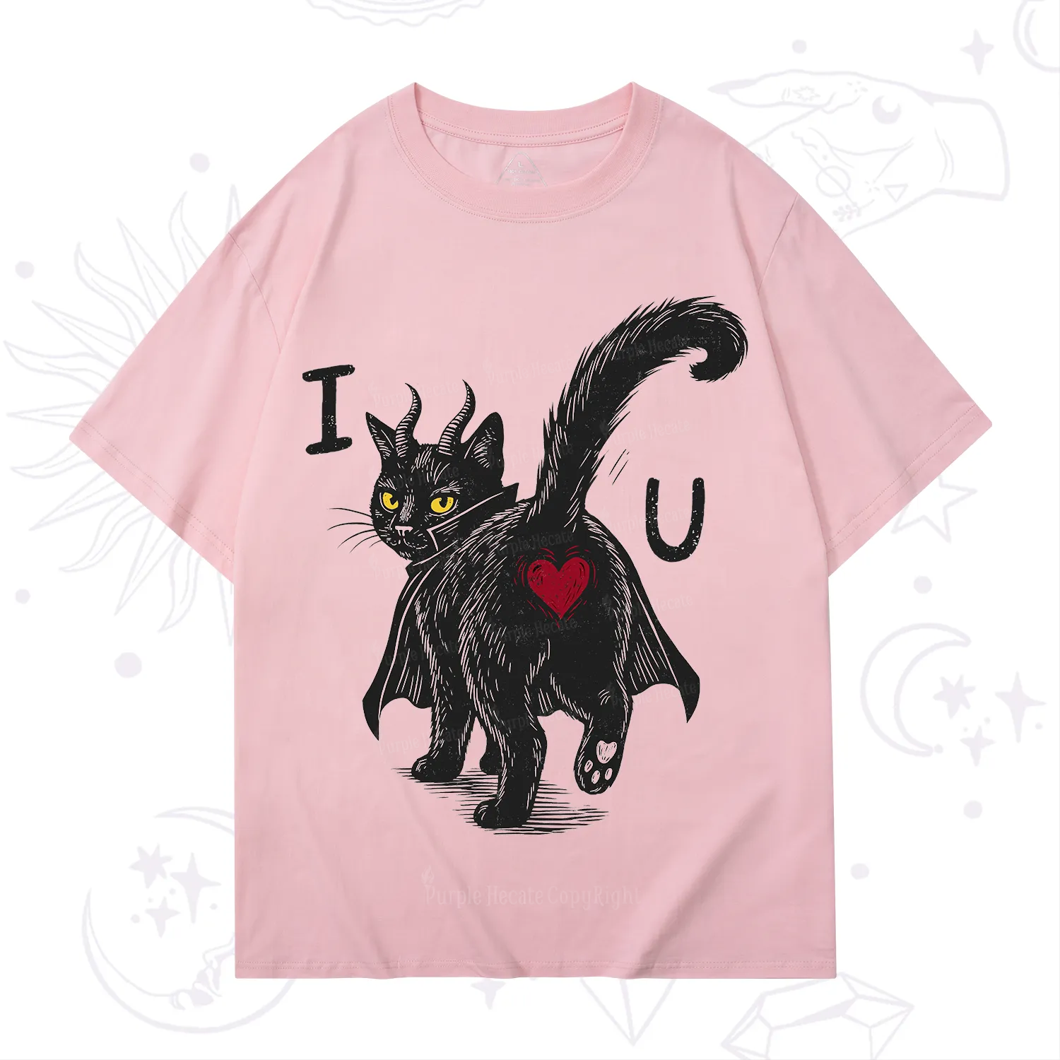 Purplehecate Bad Bad Evil Cat T-Shirt