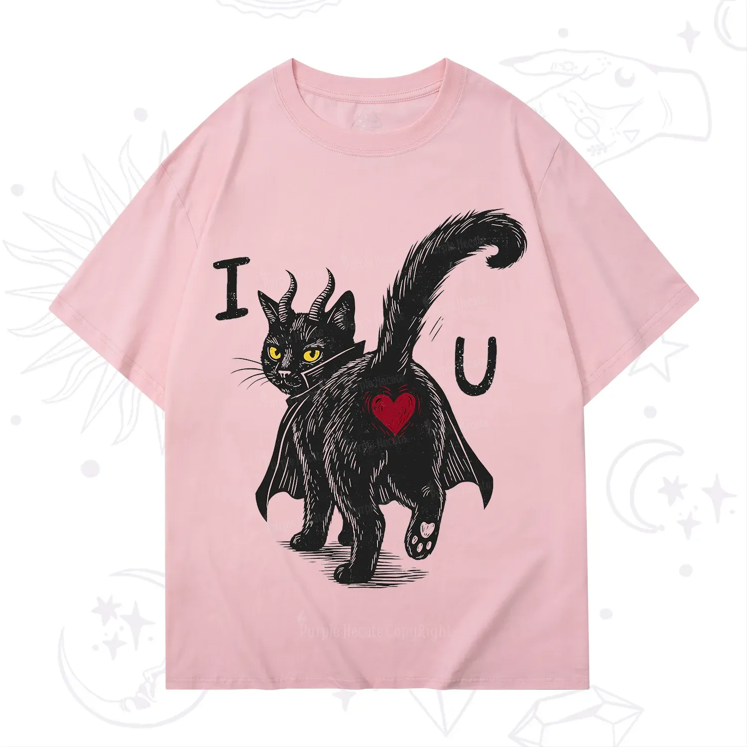 Purplehecate Bad Bad Evil Cat T-Shirt