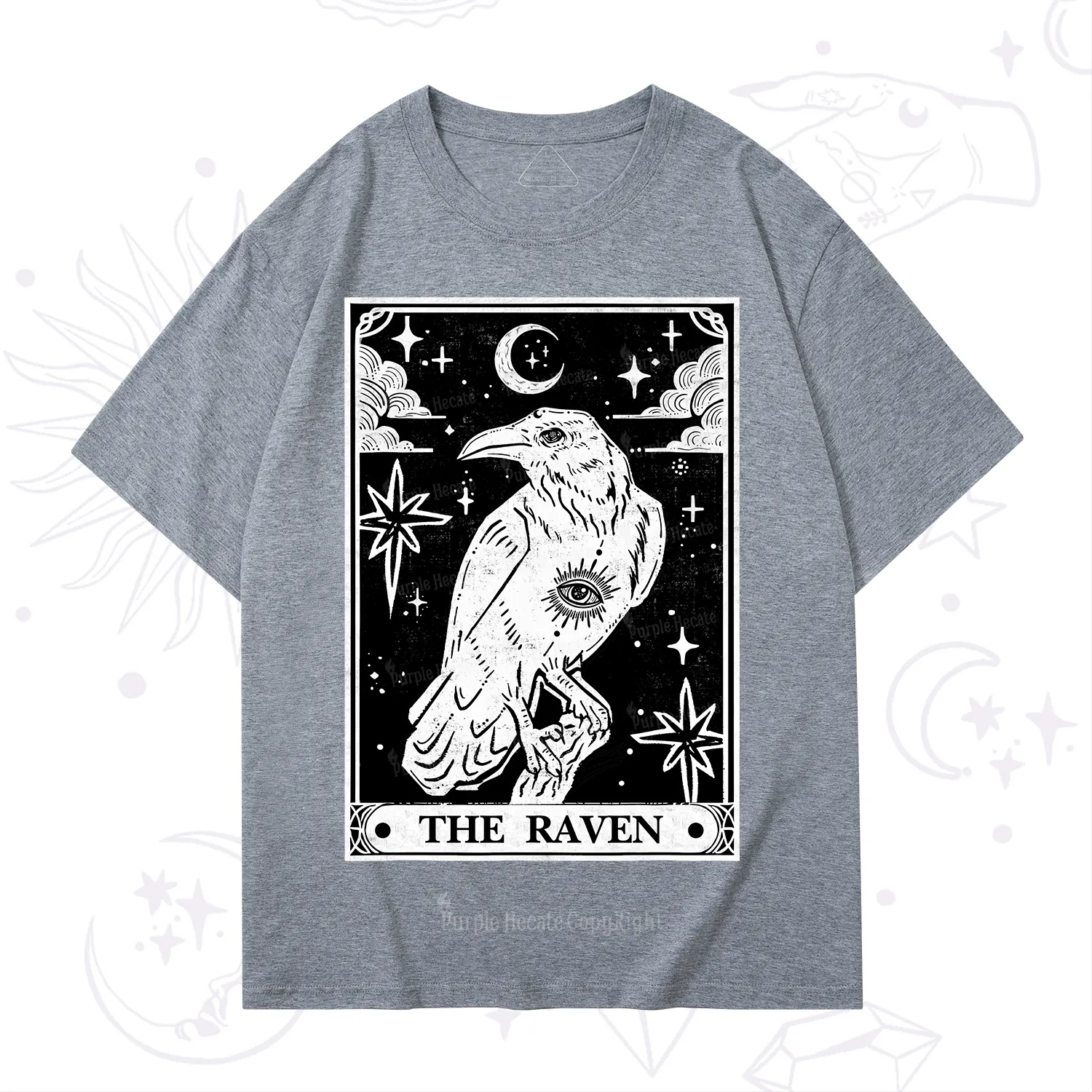 Purplehecate The Raven Tarot T-Shirt
