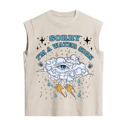 Purplehecate Sorry I'm A Water Sign Vintage Washed Tank