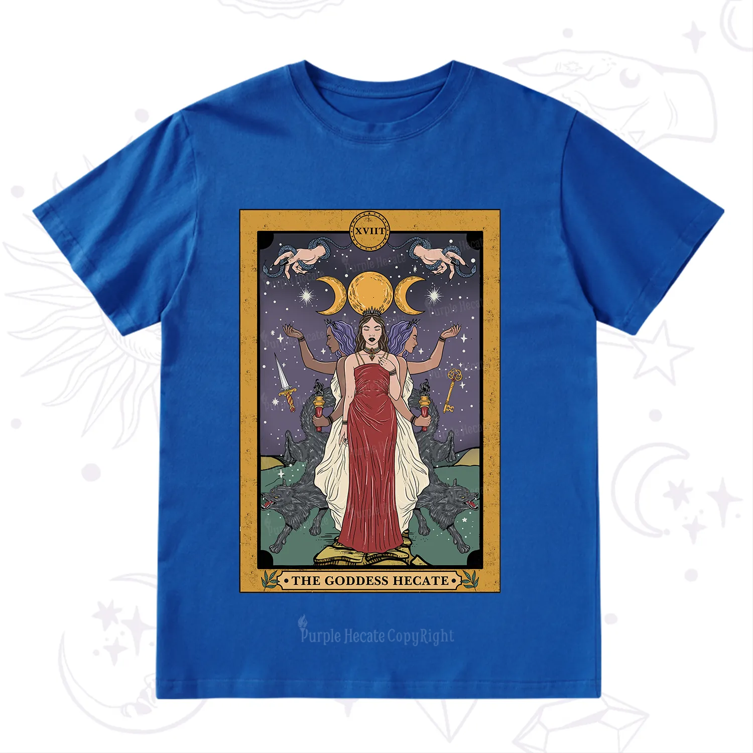 Purplehecate The Goddess Hecate Tarot T-Shirt