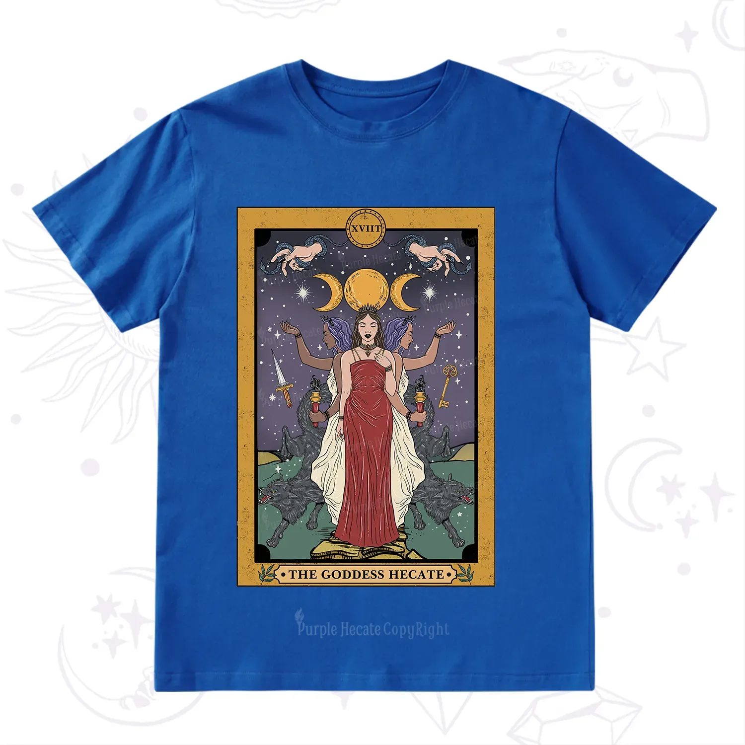 Purplehecate The Goddess Hecate Tarot T-Shirt