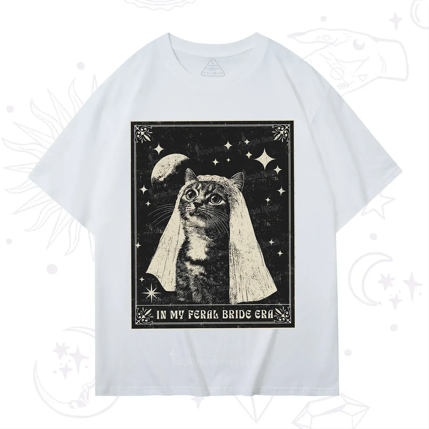 Purplehecate Cat In My Feral Bride Era Bachelorette T-Shirt