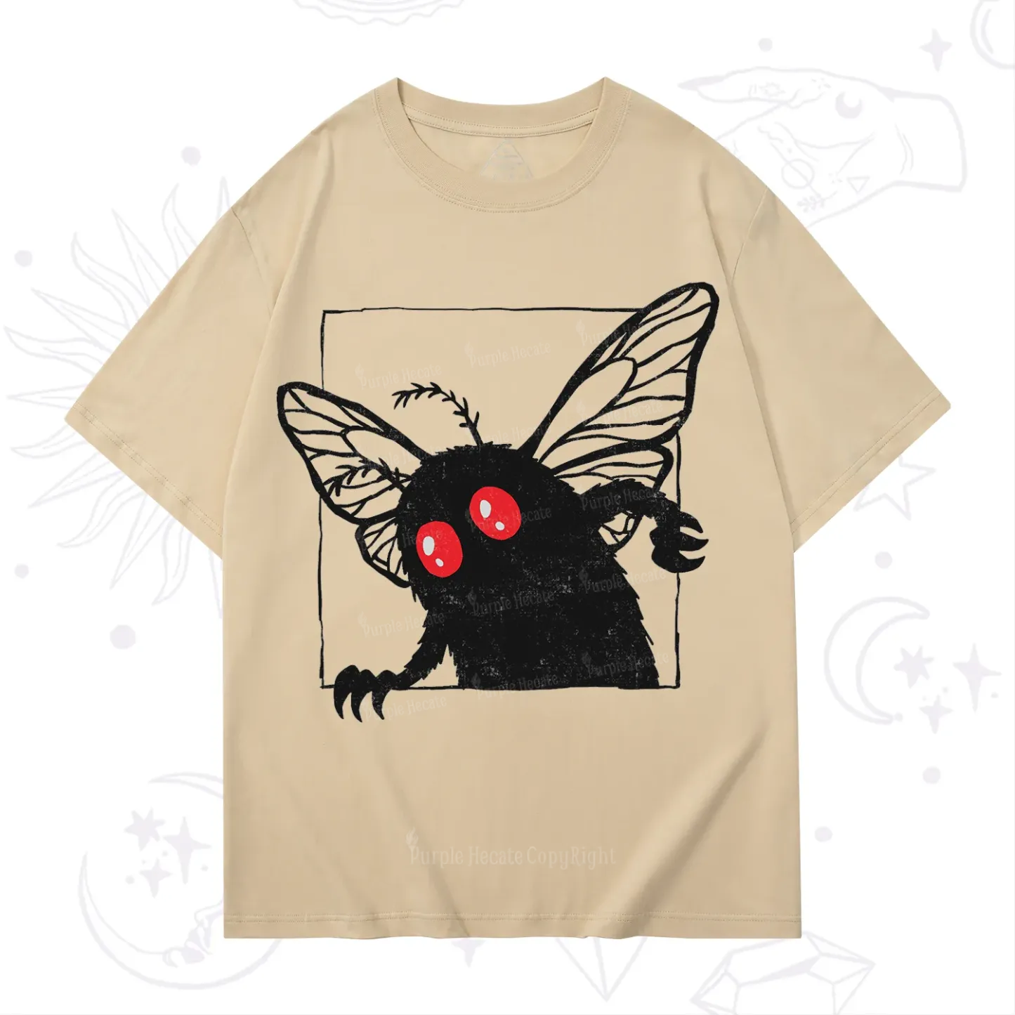 Purplehecate The Curious Mothman T-Shirt
