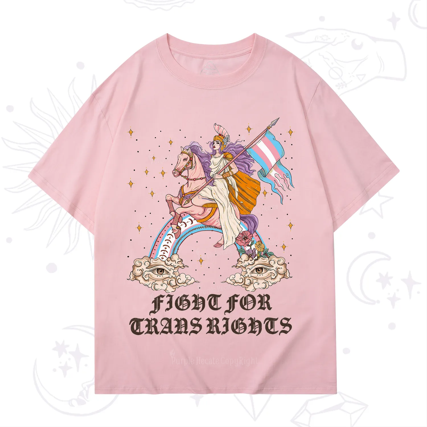 Purplehecate Fight for Trans Rights Knight T-Shirt