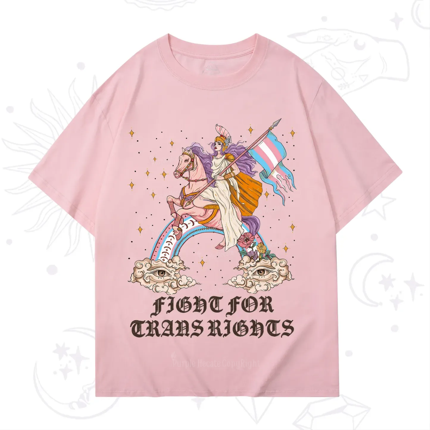 Purplehecate Fight for Trans Rights Knight T-Shirt