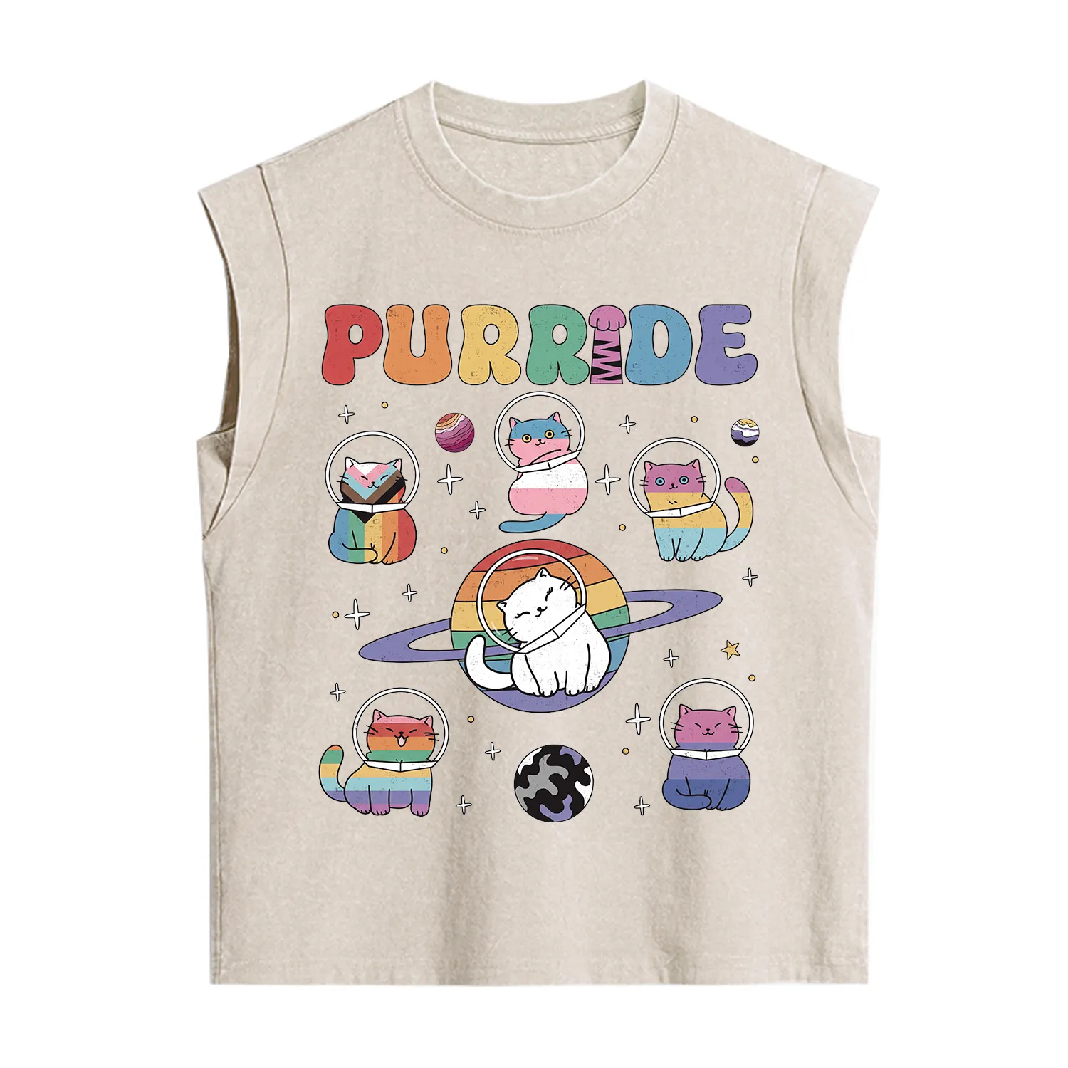 Purplehecate Purride Cat Vintage Washed Tank