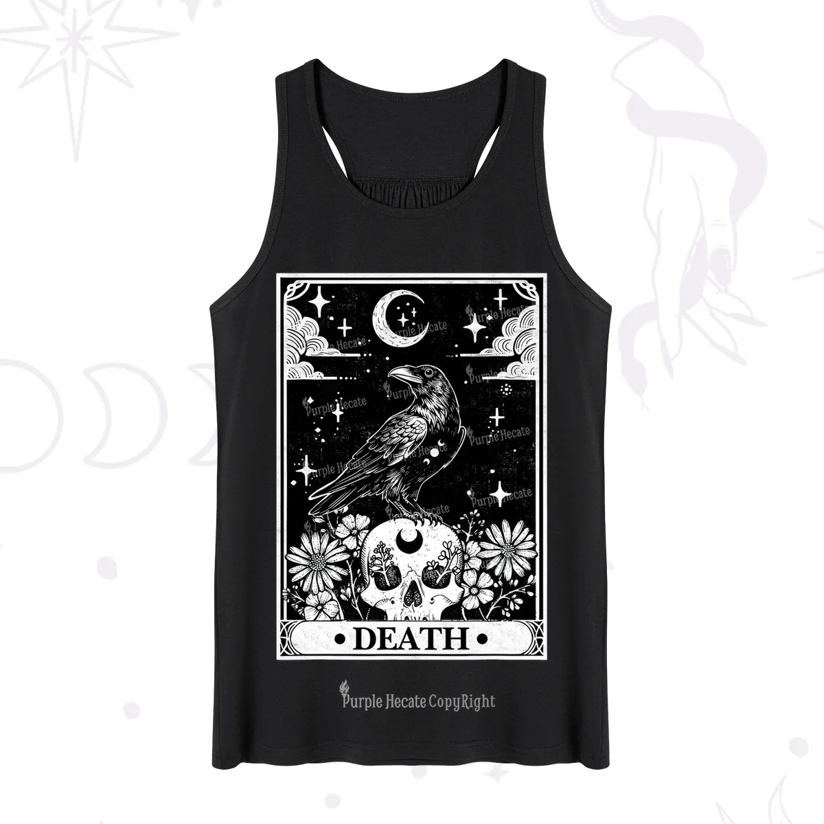 Purplehecate The Crow Death Tarot Tank