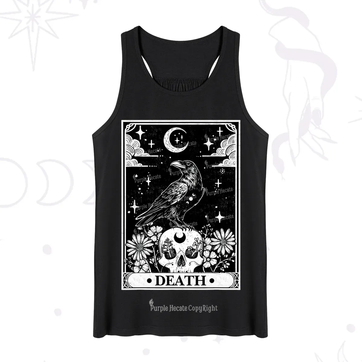 Purplehecate The Crow Death Tarot Tank