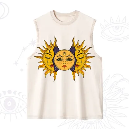 Purplehecate Celestial Twin Suns Washed Tank