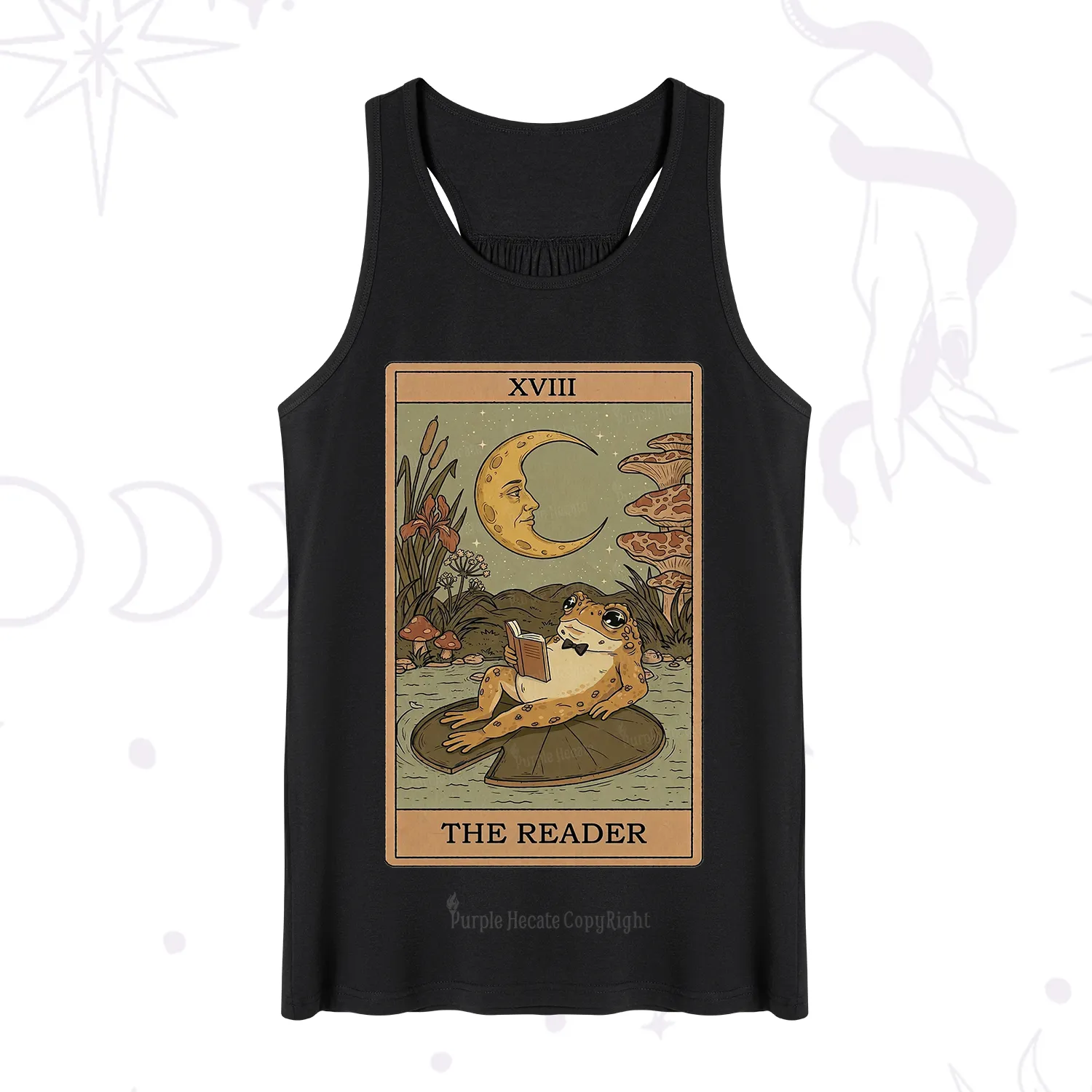 Purplehecate The Reader Frog Tarot Tank