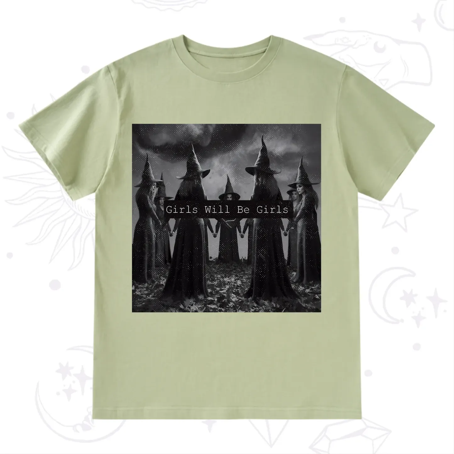 Purplehecate Vintage Girls Will Be Girls Witch T-Shirt