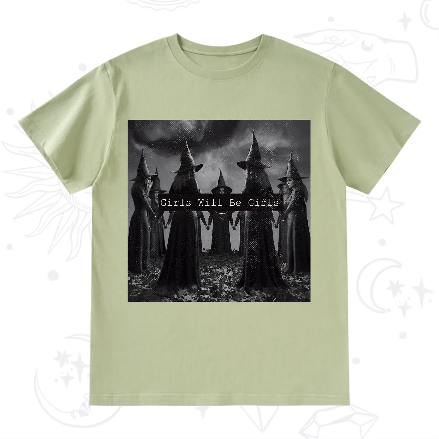 Purplehecate Vintage Girls Will Be Girls Witch T-Shirt