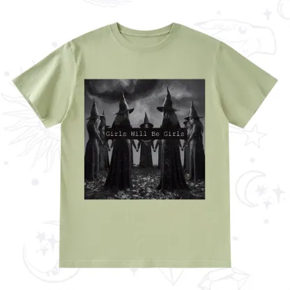 Purplehecate Vintage Girls Will Be Girls Witch T-Shirt