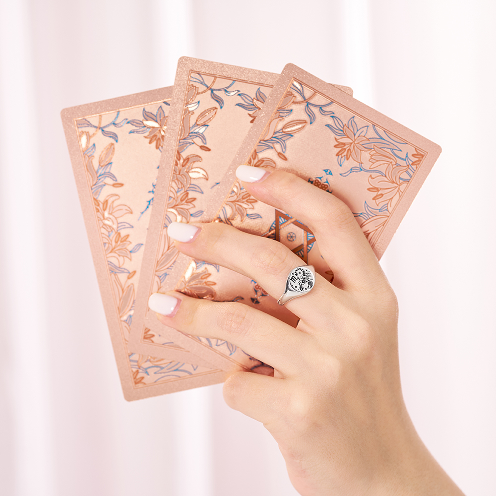 Purplehecate Scorpio Zodiac Sterling Silver Ring