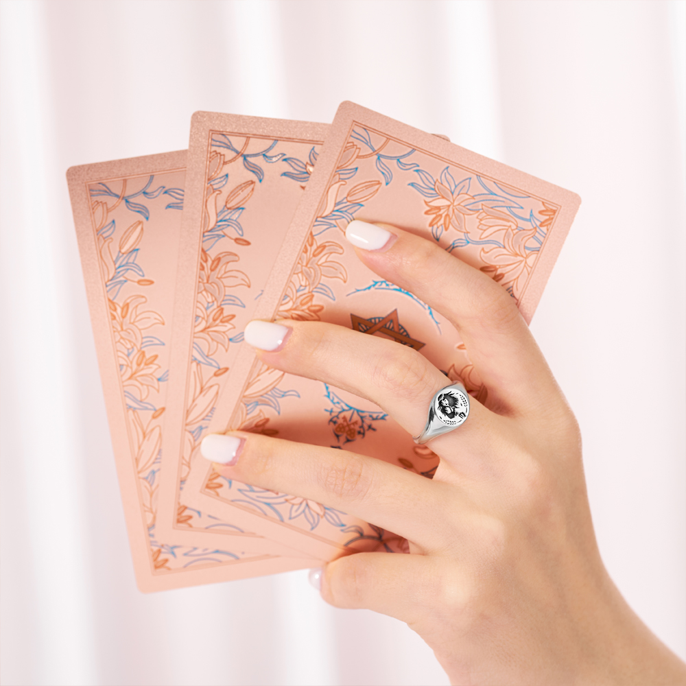 Purplehecate Virgo Zodiac Sterling Silver Ring