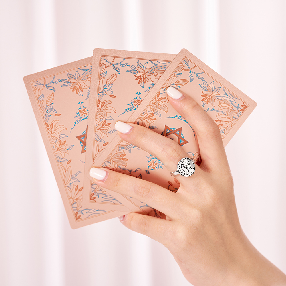 Purplehecate Celestial Cat Sterling Silver Ring