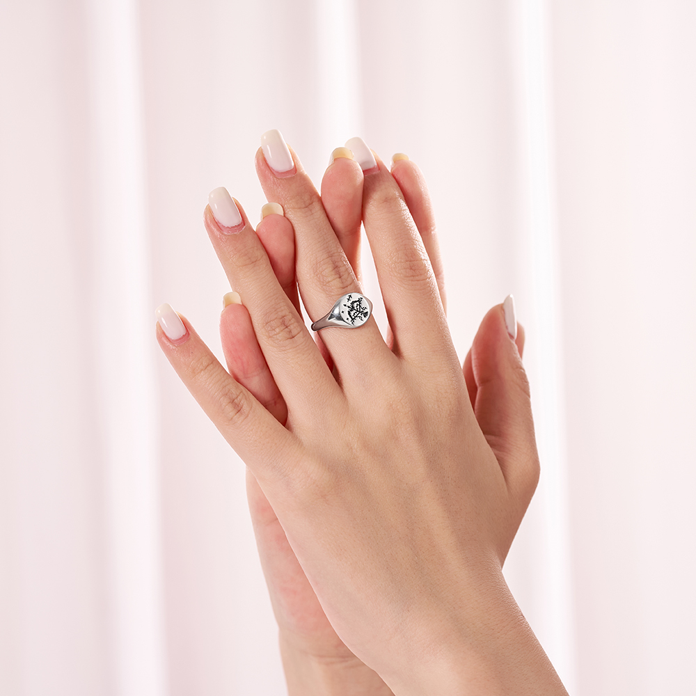 Purplehecate Sagittarius Zodiac Sterling Silver Ring