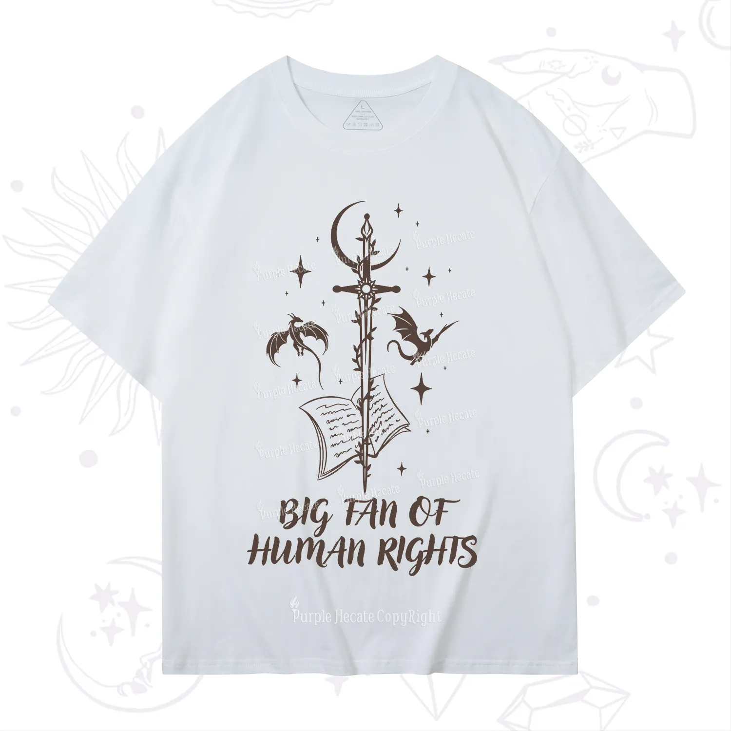Purplehecate Big Fan Of Human Rights T-Shirt
