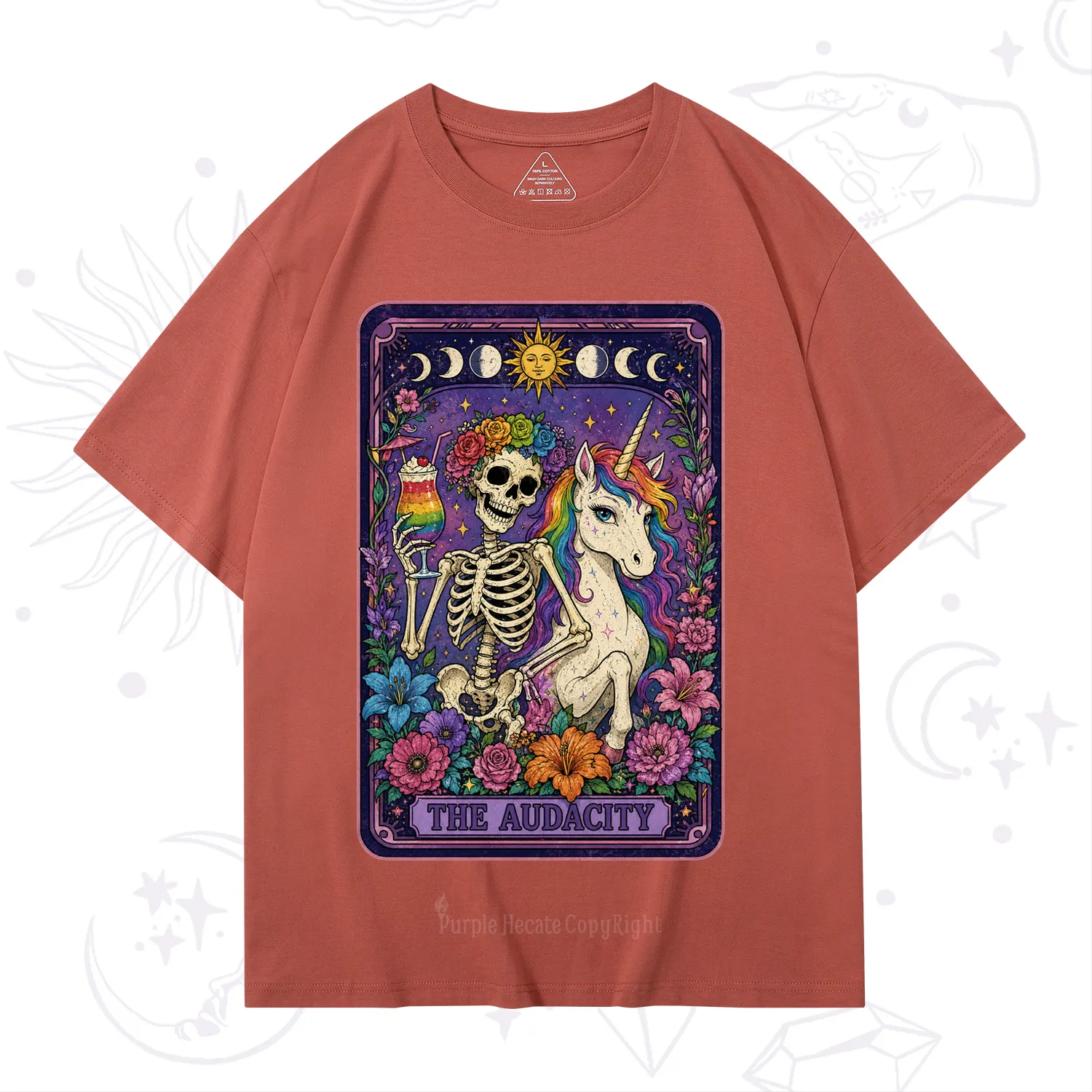 Purplehecate The Audacity Tarot Pride Rainbow T-Shirt