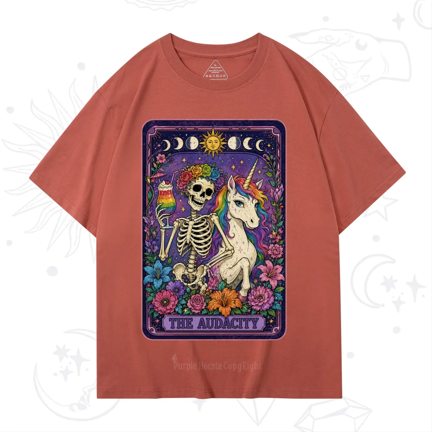 Purplehecate The Audacity Tarot Pride Rainbow T-Shirt