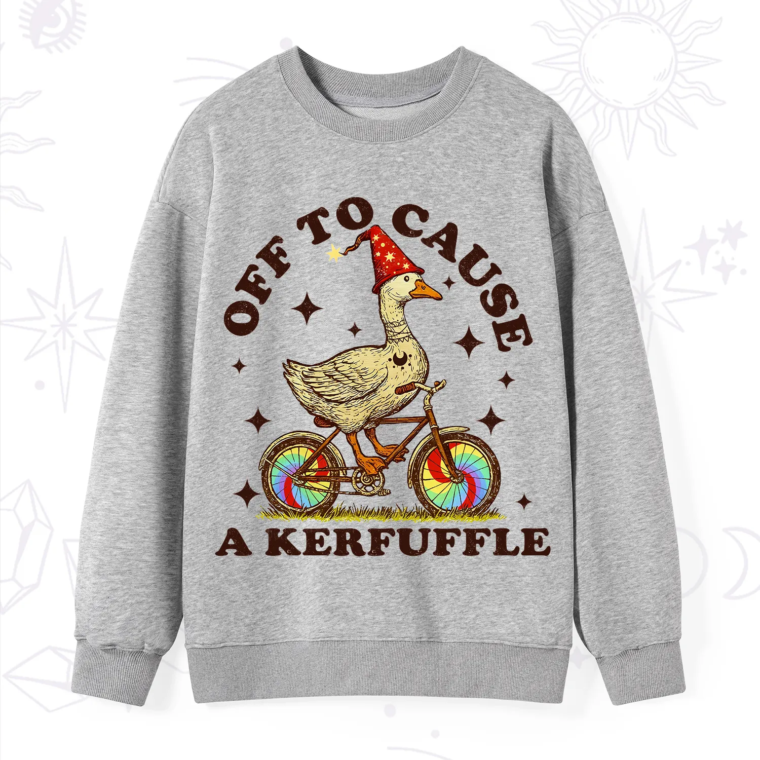 Purplehecate Off?to?Cause?a?Kerfuffle?Goose Sweatshirt