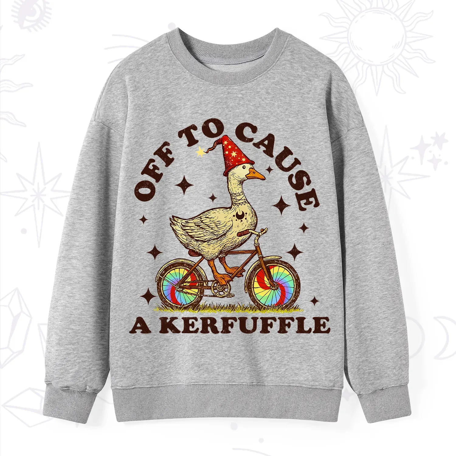 Purplehecate Off?to?Cause?a?Kerfuffle?Goose Sweatshirt