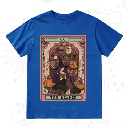 Purplehecate The Reader Tarot Bookish Witch T-Shirt