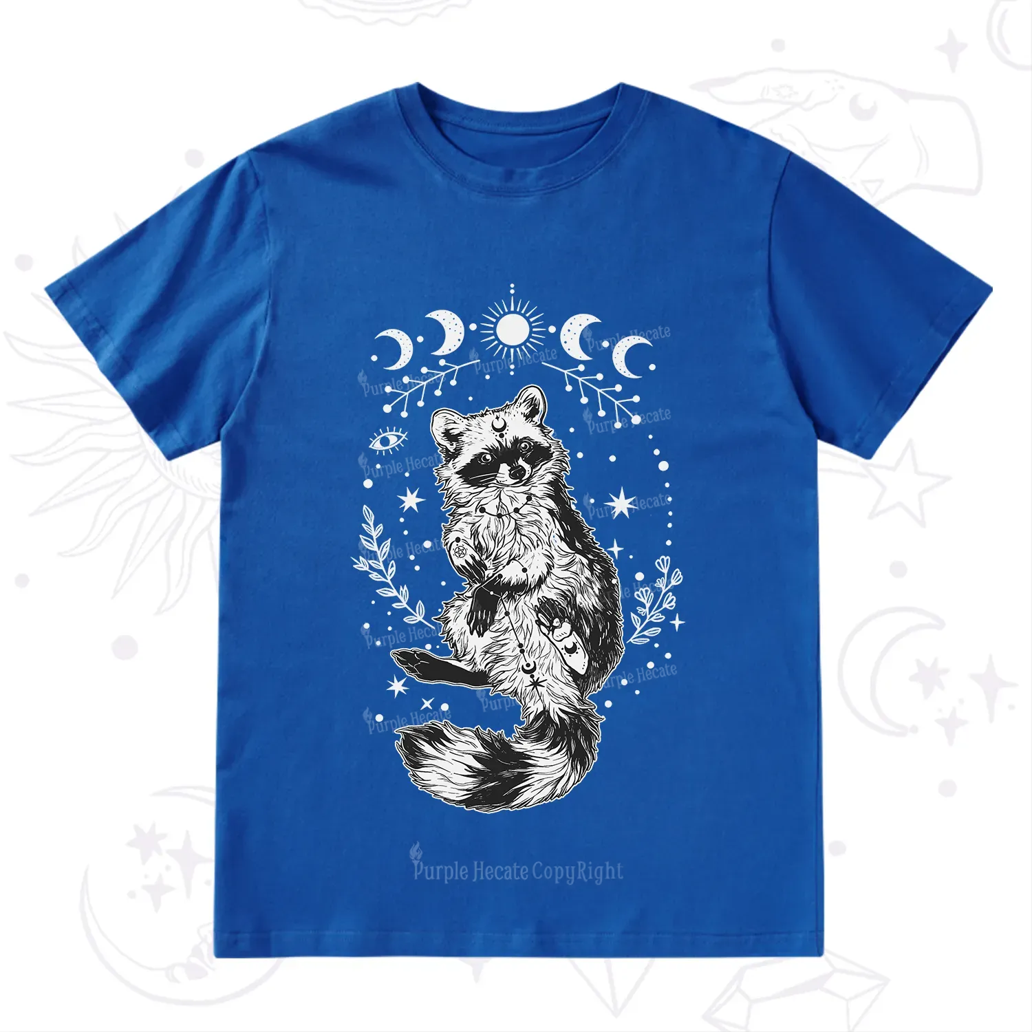 Purplehecate Lunar Magic Raccoon T-Shirt