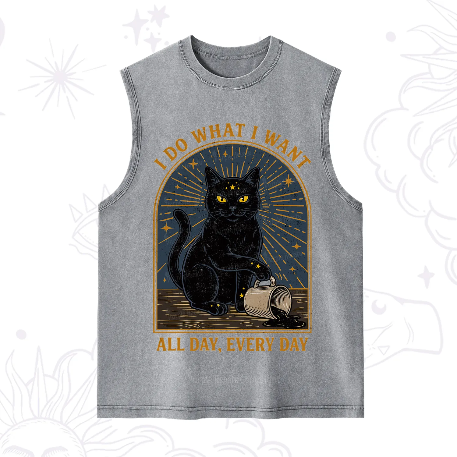 Purplehecate I Do What I What All Day Washed Tank