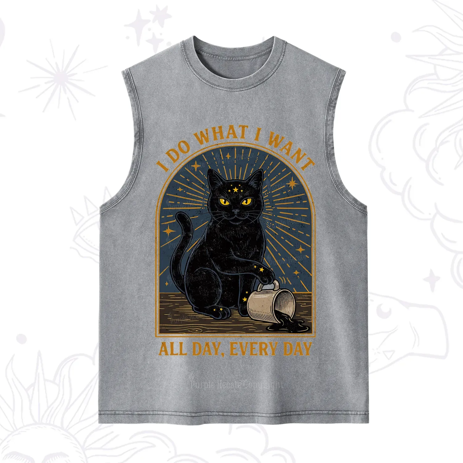 Purplehecate I Do What I What All Day Washed Tank