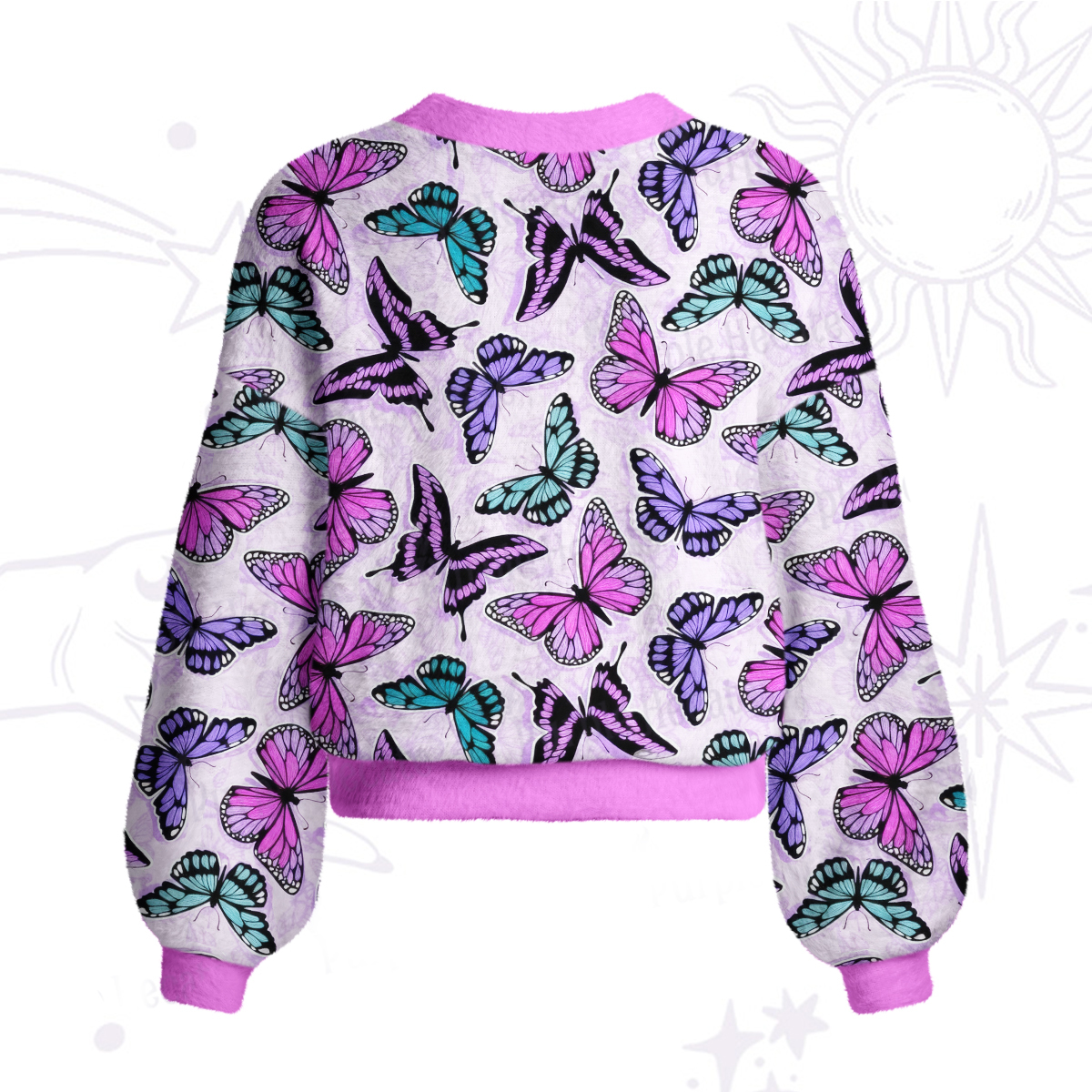 Purplehecate Whimsical Butterfly Cardigan Sweaters