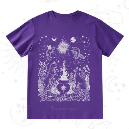 Purplehecate Midnight Meowgic Moon Ritual T-Shirt