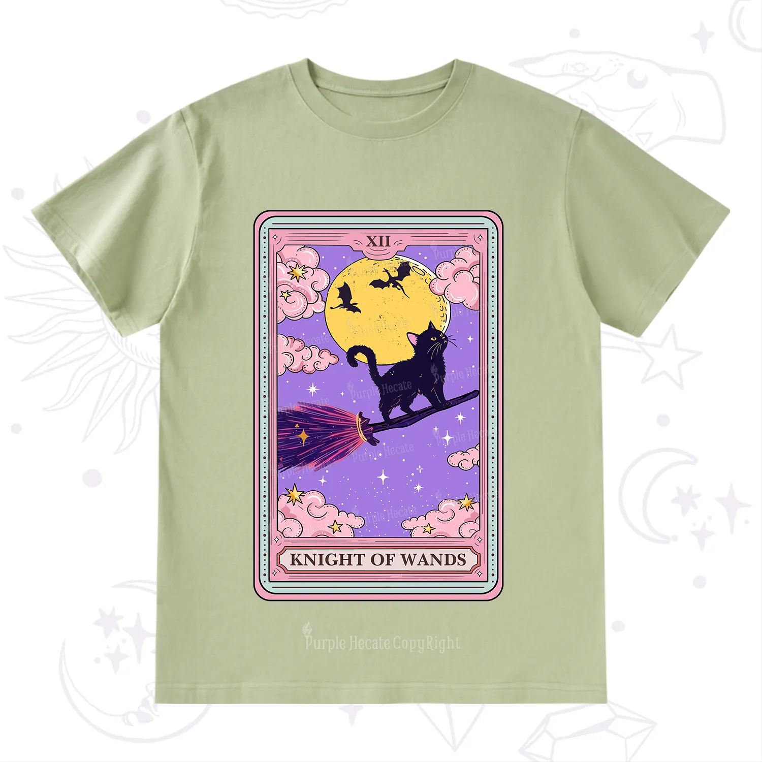 Purplehecate The Knight of Wands Tarot T-Shirt