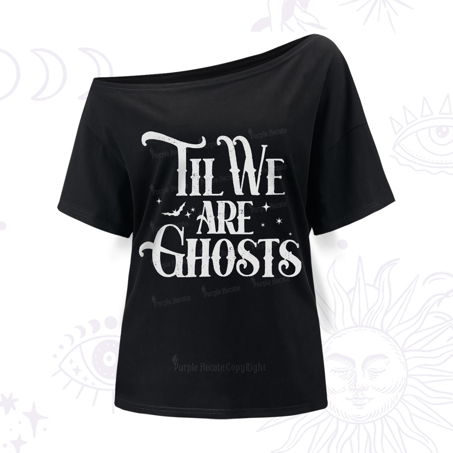 Purplehecate Til We Are Ghosts One Shoulder T-Shirt