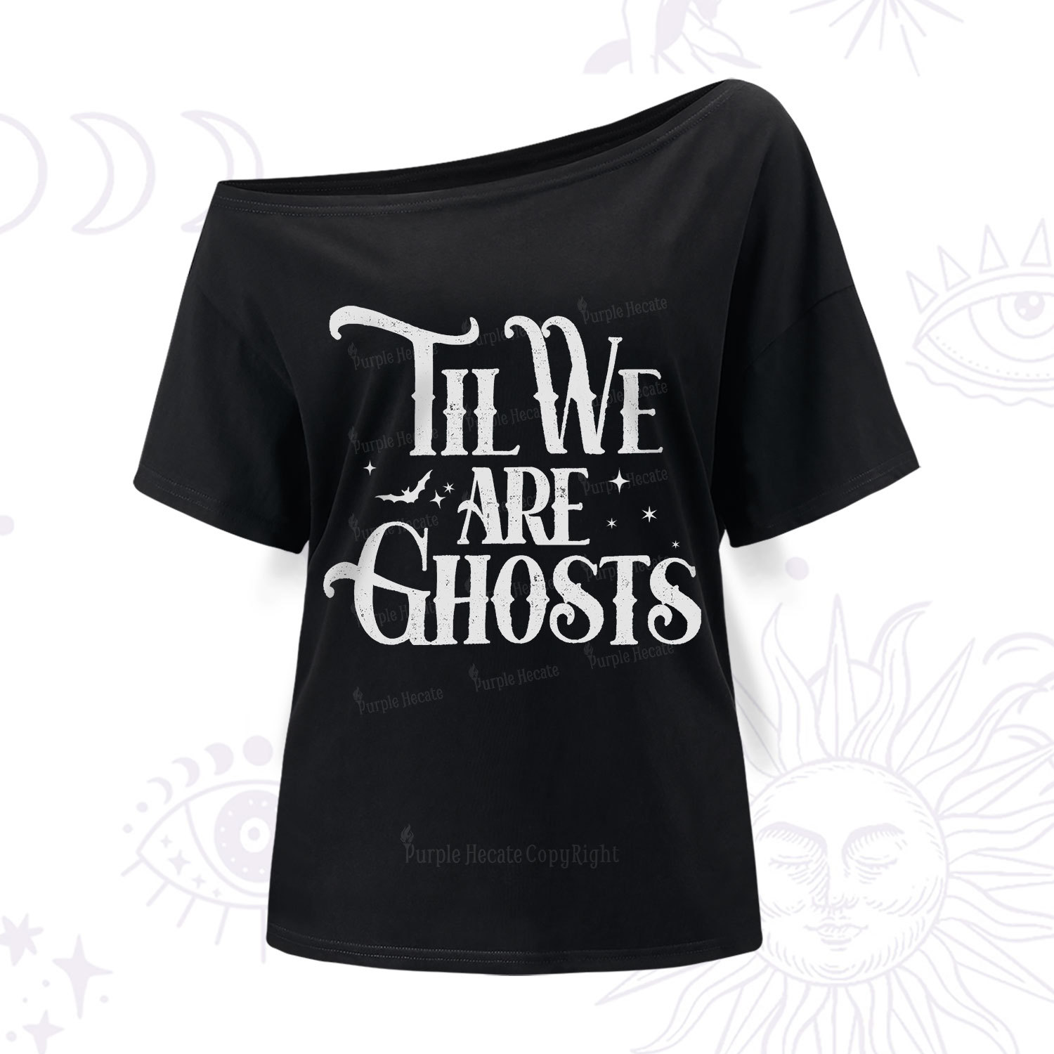 Purplehecate Til We Are Ghosts One Shoulder T-Shir
