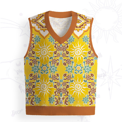Purplehecate Solar Whispers Witch Ugly Sweater Vest