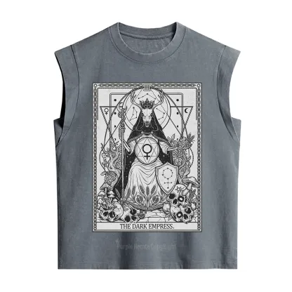 Purplehecate The Dark Empress Tarot Vintage Washed Tank