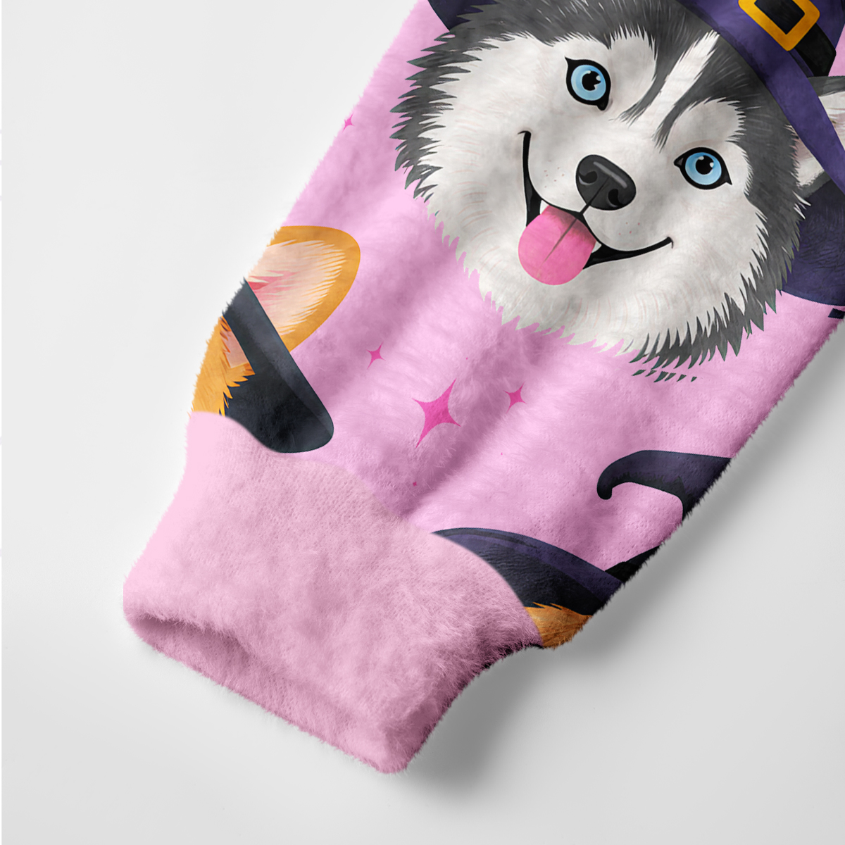 Purplehecate Witch Hat Puppy Magic Ugly Cardigan Sweaters