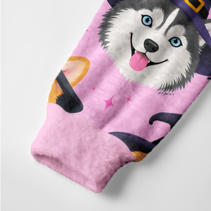 Purplehecate Witch Hat Puppy Magic Ugly Cardigan Sweaters