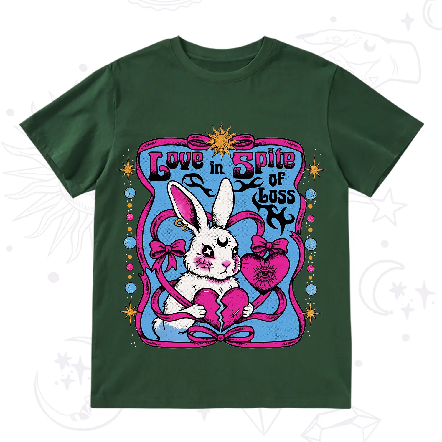 Purplehecate Love in Spite of Loss Bunny T-Shirt