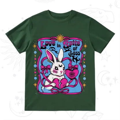 Purplehecate Love in Spite of Loss Bunny T-Shirt